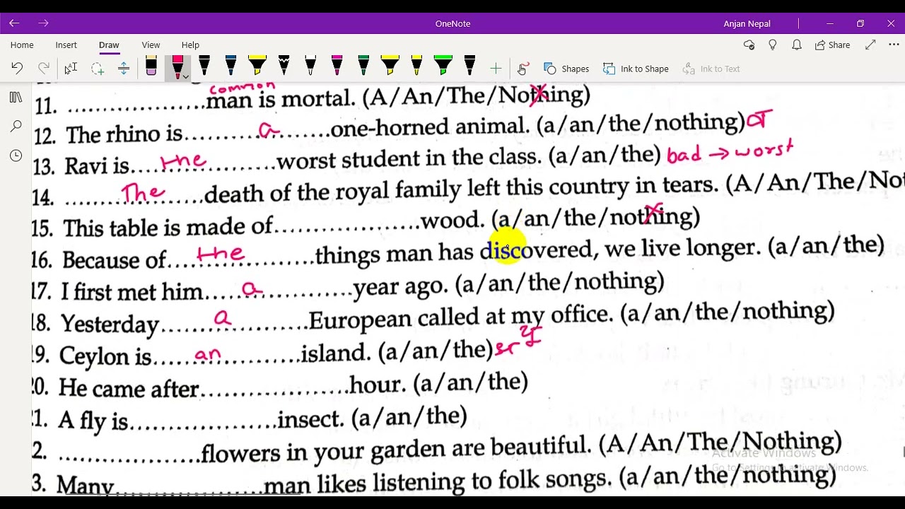 Article Practice for All Levels | Basic English to Class 12 | Explained in Nepali | Learn English