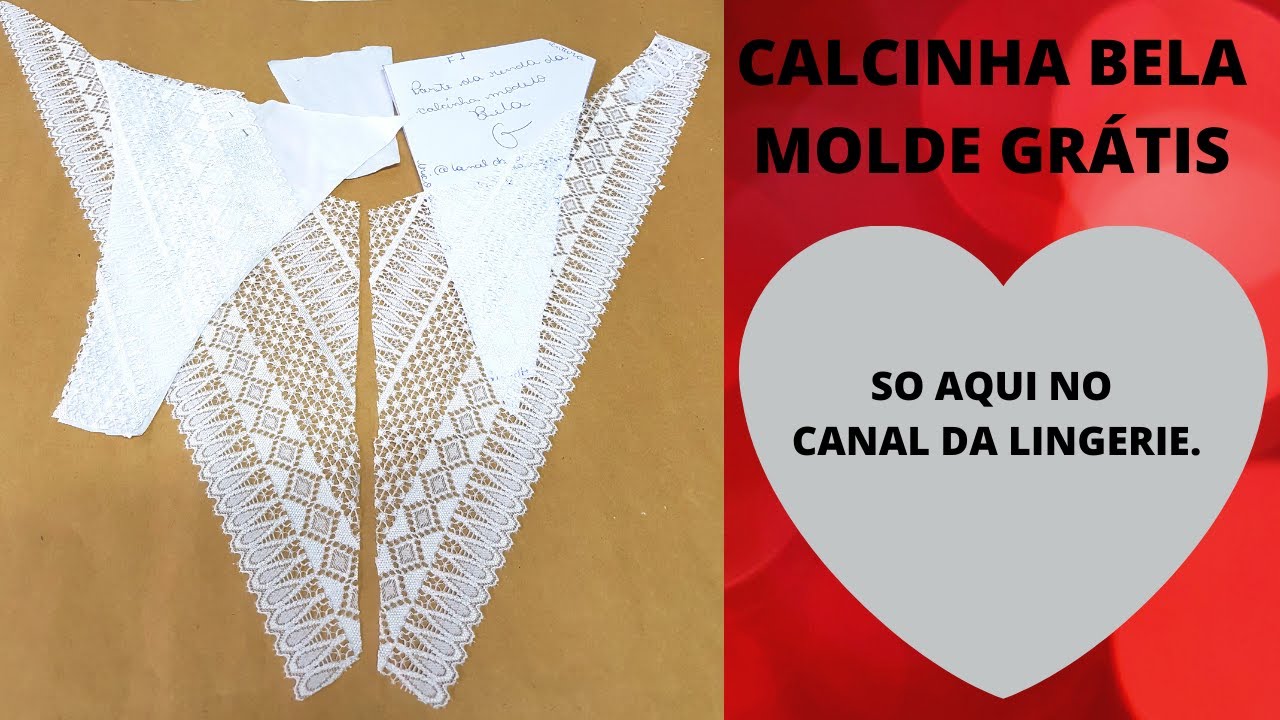 //HOJE// MOLDE GRÁTIS CALCINHA BELA.