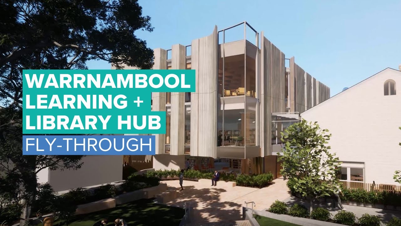 Warrnambool Learning & Library Hub Fly-through