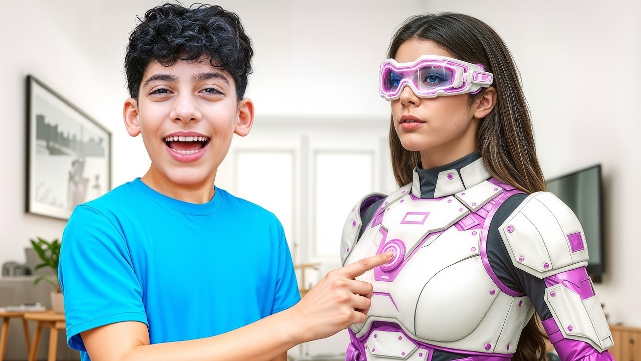 Broma de robot niñera! Jason y Alex viven un Yes Day con mamá robot