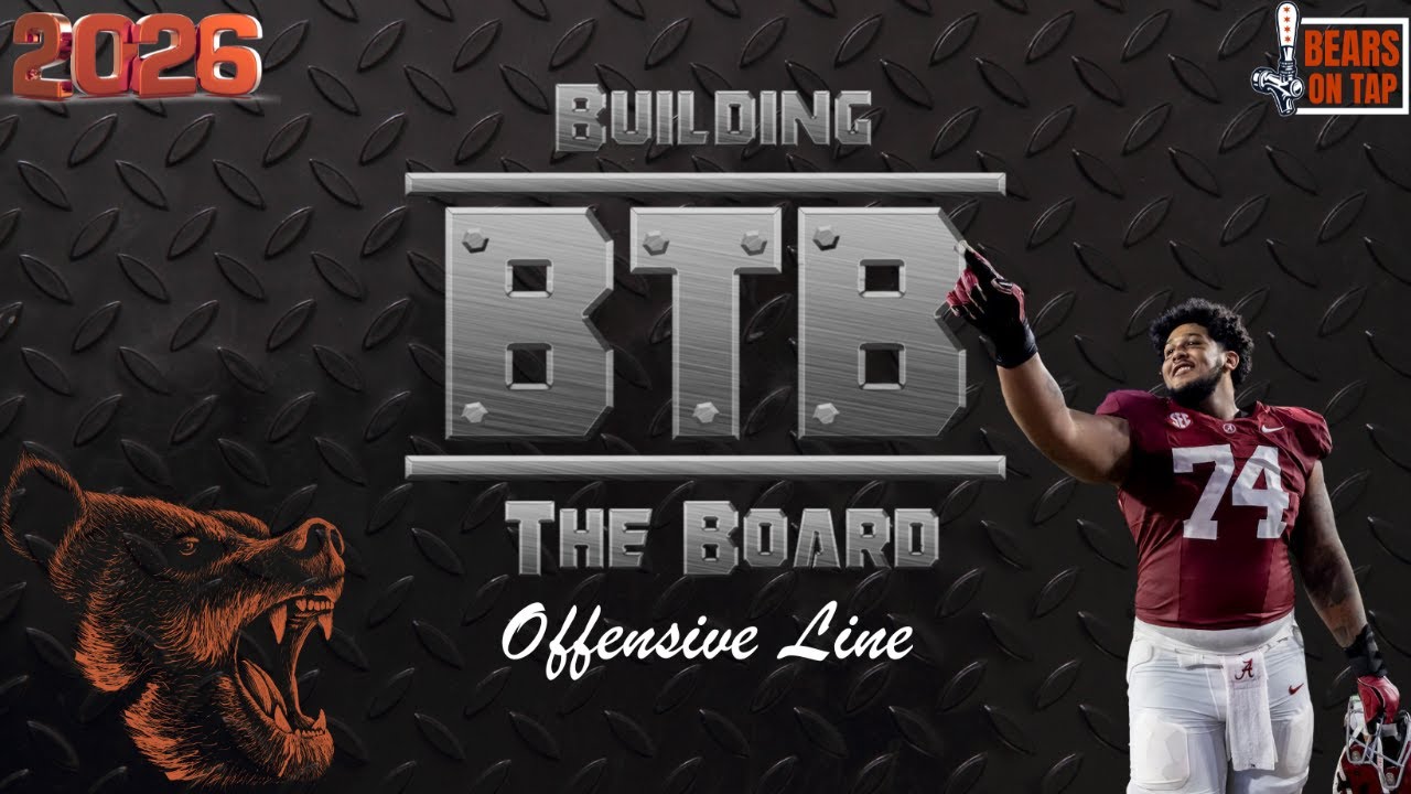 Building the Chicago Bears 2026 Draft Board: Offensive Line | Chicago Bears Podcast 📱