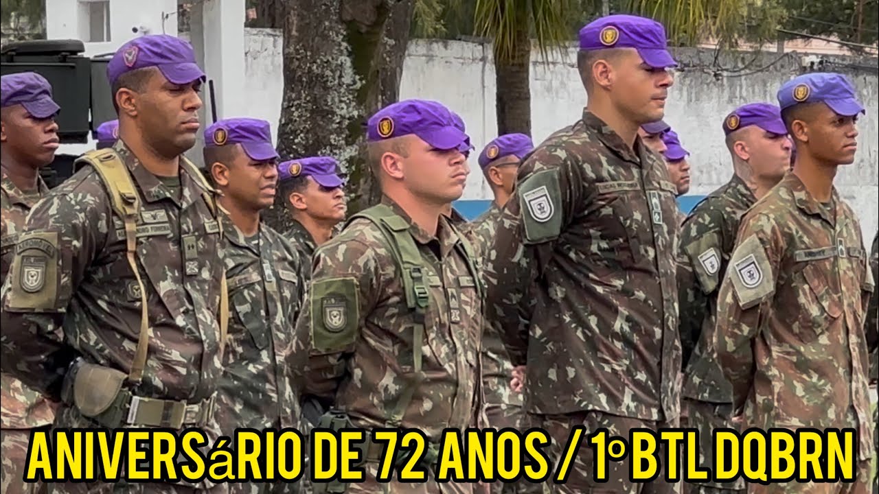 1° BATALHÃO DE DEFESA QUÍMICA BIOLÓGICA RADIOLÓGICA E NUCLEAR 72 ANOS DE EXÉRCITO BRASILEIRO 🇧🇷