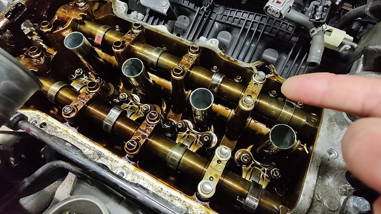 Cam and crank out of phase. At least this one wasn't as nasty inside. Extended oil change intervals