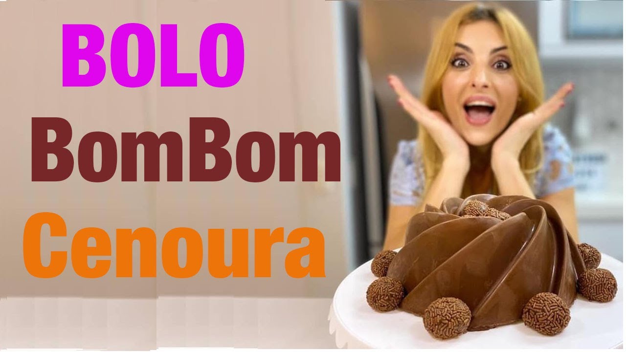 IMPRESSIONANTE! BOLO BOMBOM DE CENOURA EM ESPIRAL!!!