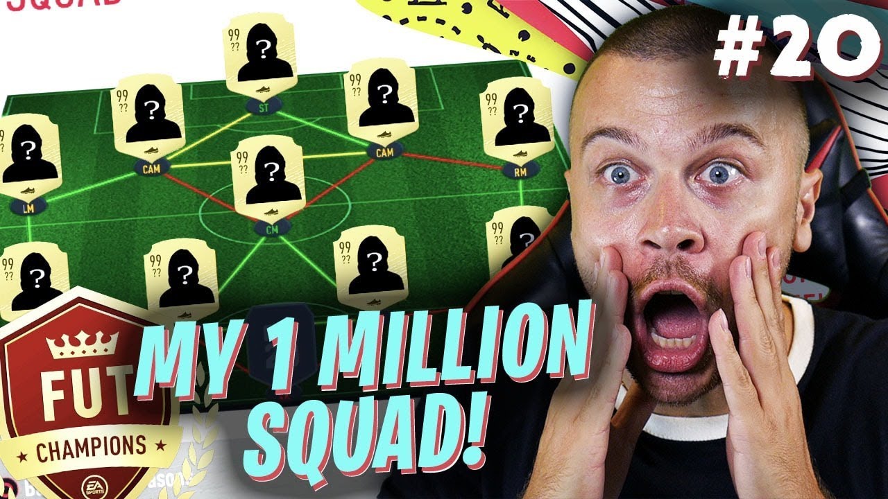 FIFA 20 MY NEW INSANE 1 MILLION COIN SQUAD FOR FUT CHAMPIONS in ULTIMATE TEAM! BEST 1 MILLION TEAM!
