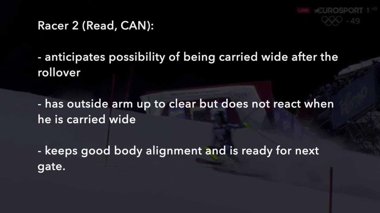Ski Video Analysis: inside blocking strategy 1