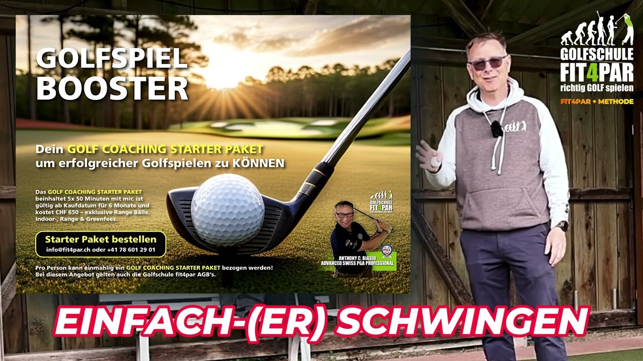 Nie wieder Golfverletzungen: Diese Technik ist konstanter und gesünder - fit4par Methode ⛳️ #fit4par