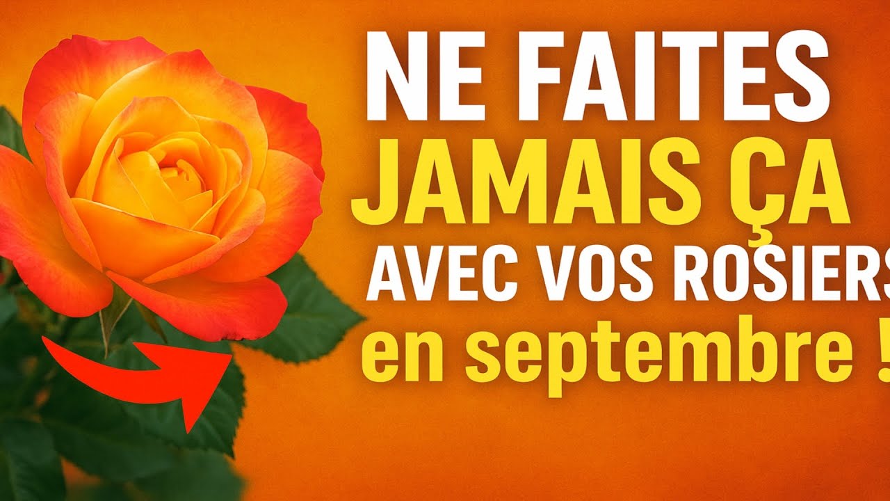 NE FAITES JAMAIS ÇA avec vos rosiers en septembre ! Cette taille dautomne est lerreur fatale qui dé