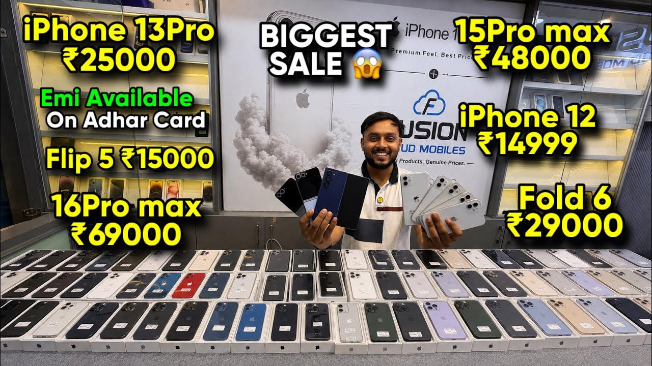 Biggest iPhone Sale Ever 🔥| Cheapest iPhone Market | Second Hand Mobile | iPhone 16 Pro iPhone 17