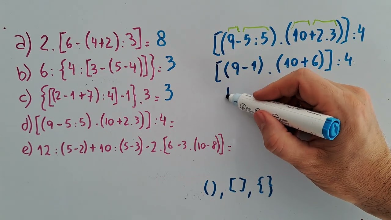 Resolvemos Operaciones Combinadas completa paréntesis corchetes 