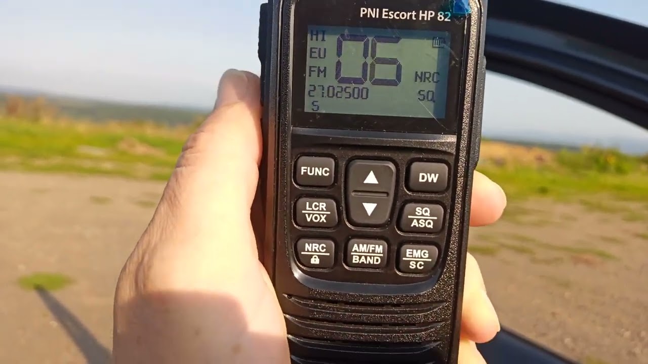 PNI Escort HP 82,Test als Bergfunk, mit China Telekopsantenne BNC Anschluss