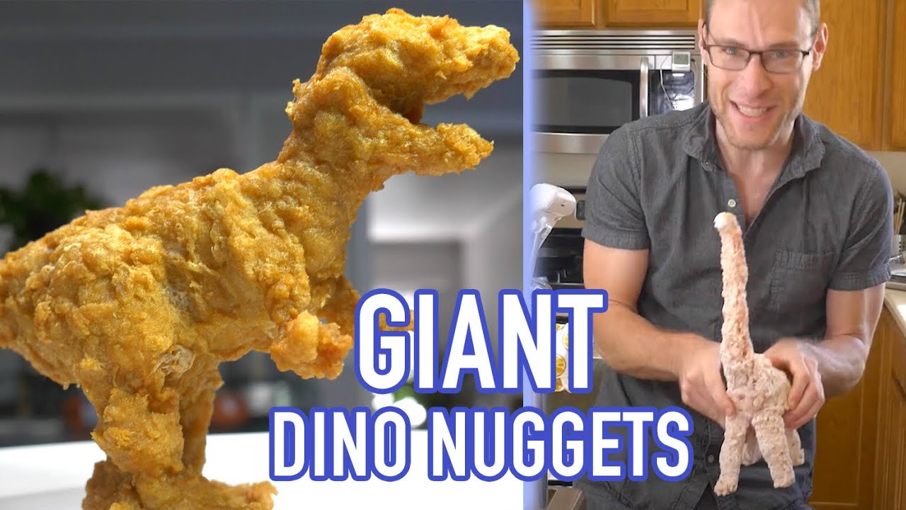 Giant dino chicken nuggets - that actually look like dinosaurs