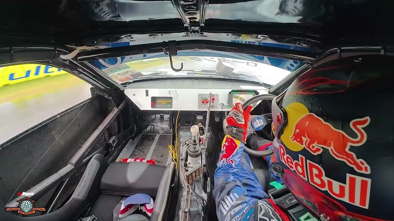 Mad Mike in MADBUL in the wet conditions at the 2026 Repco Adelaide Motorsport Festival