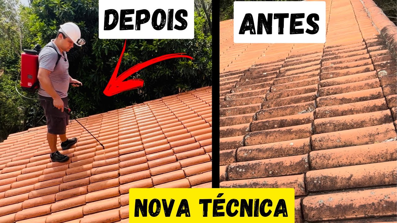 BRILHANTE IDEIA ADEUS LODO E INFILTRAÇÕES NO TELHADO depois de 10 anos o telhado ficou LINDO