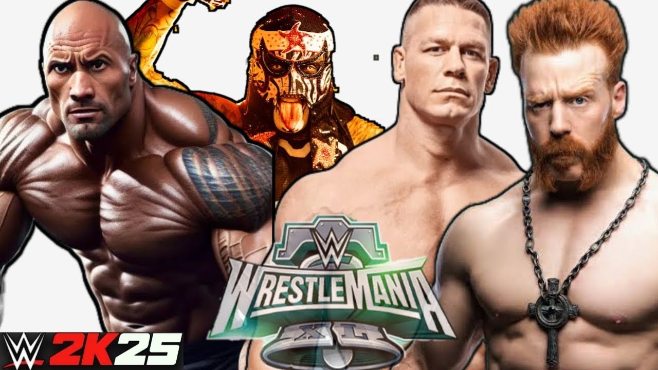 THE ROCK ,PENTA VS JOHN CENA ,SHEAMUS WHO WILL WON ?🏆 WWE 2K25 Netflix adition mobile gameplay 📱