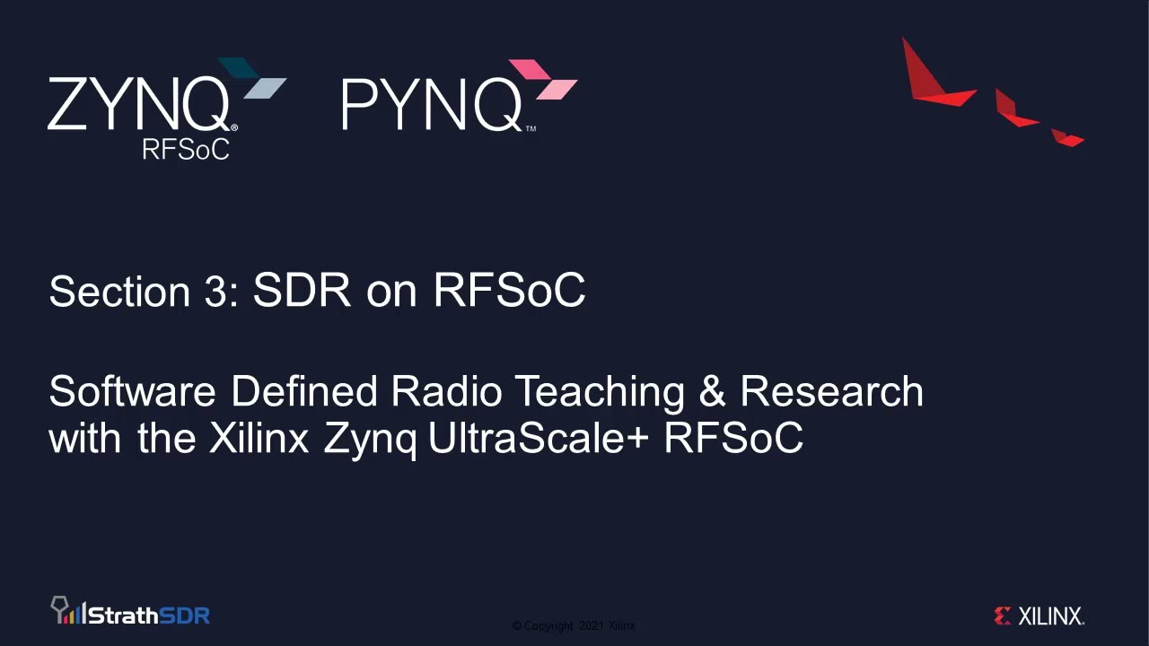 SDR with the Zynq RFSoC; Section 3: SDR on RFSoC