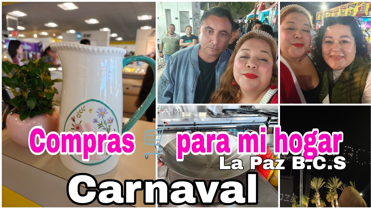 💕Compras para mí hogar 🏡Nos fuimos al carnaval noche muy bonita 😍