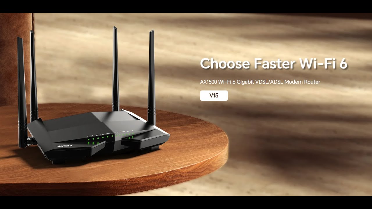 Tenda V15 VDSL Wi-Fi 6 Modem Router - Installation Guide