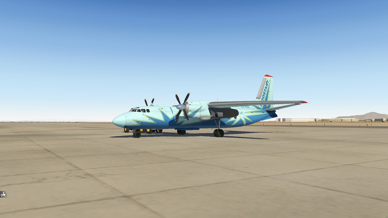 X-PLANE 11 | Ан-24 РВ Взлет из аэропорта Шарм-эль-шейх