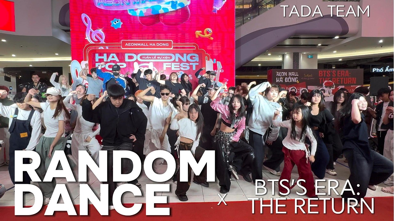 RANDOM DANCE TADA TEAM - AEON MALL H&Agrave; Đ&Ocirc;NG | K-Pop & Tik Tok Random Dance