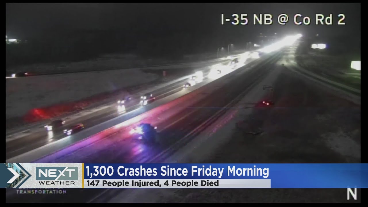 MN roads: 1,300+ crashes since Friday following snow event, old tires could be a factor