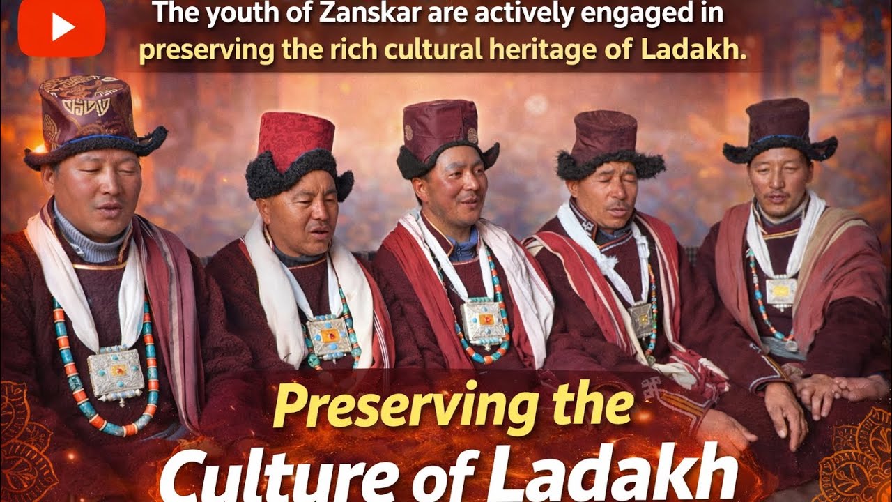 The youth of Zanskar are actively engaged in preserving the rich cultural heritage of Ladakh.