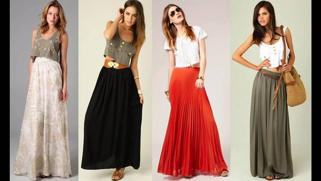 Tendencias de Moda Ropa de moda faldas largas