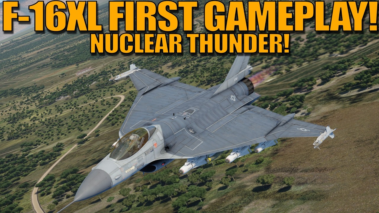 ПЕРВЫЙ ГЕЙМПЛЕЙ НА F-16XL в NUCLEAR THUNDER! - War Thunder