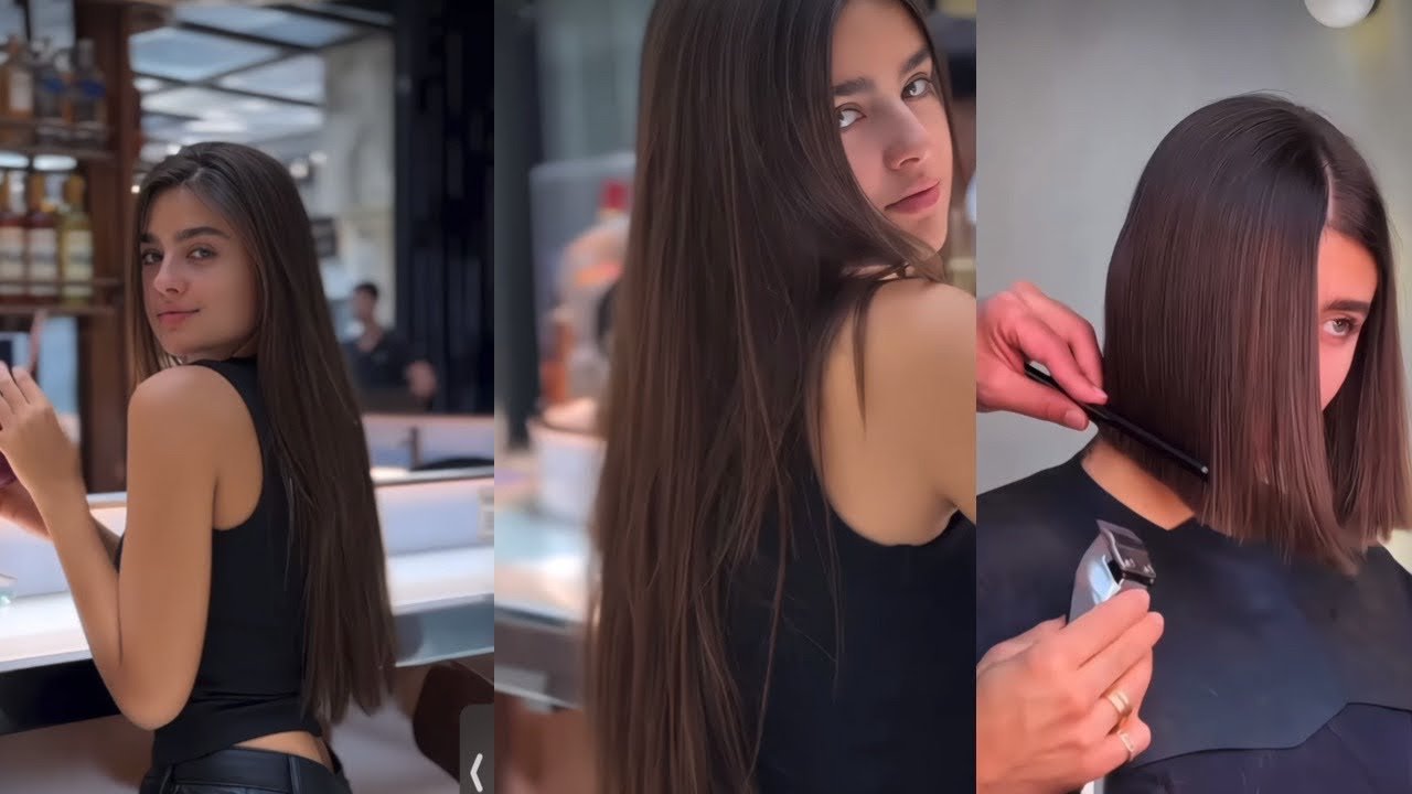 Super Long Hair Model Gets It All Cut Off Into Bob Transformation