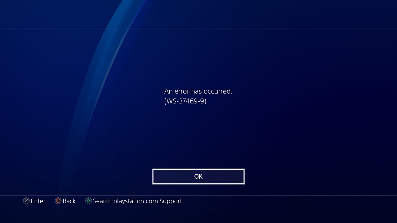10 Ways To Fix PS4 error code WS-37469-9
