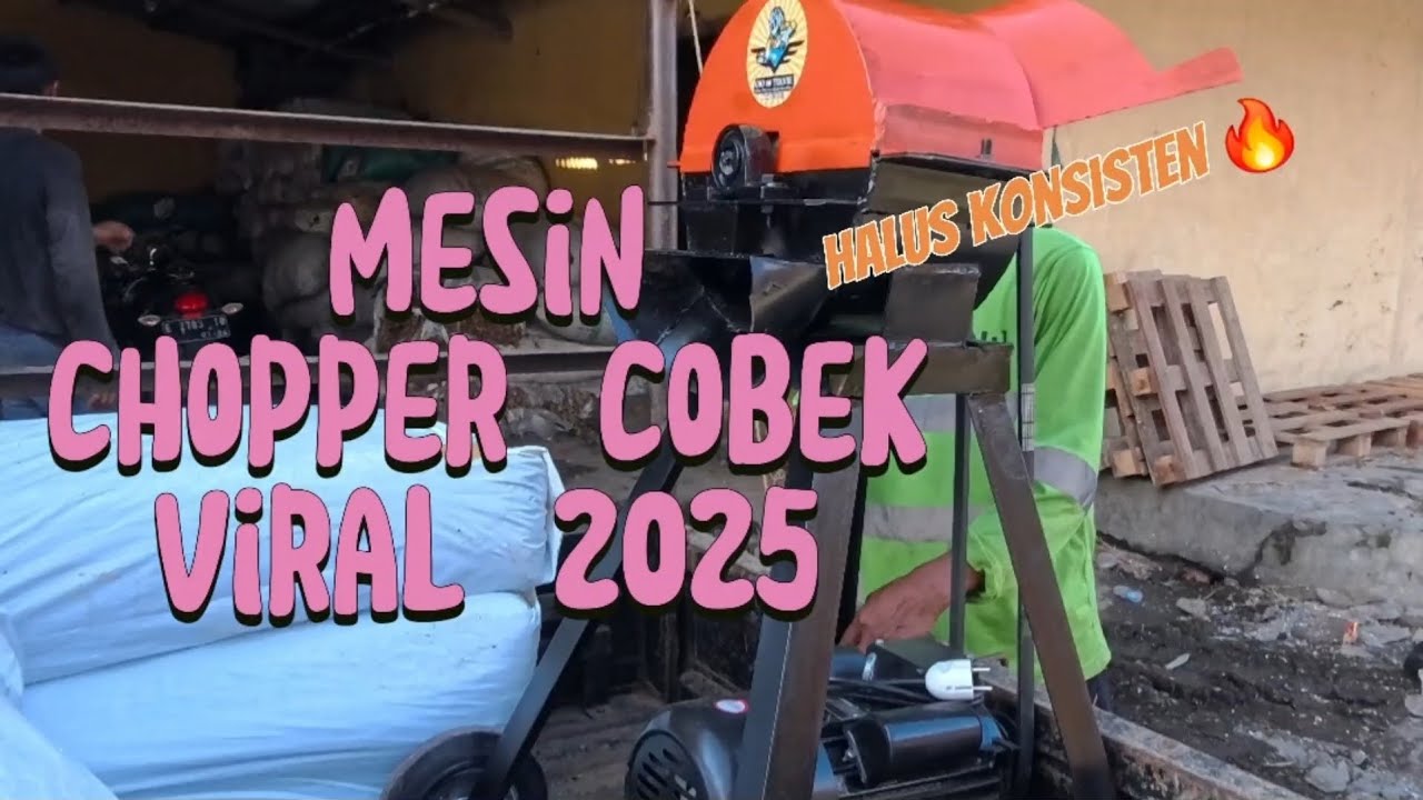 Mesin chopper tipe cobek
