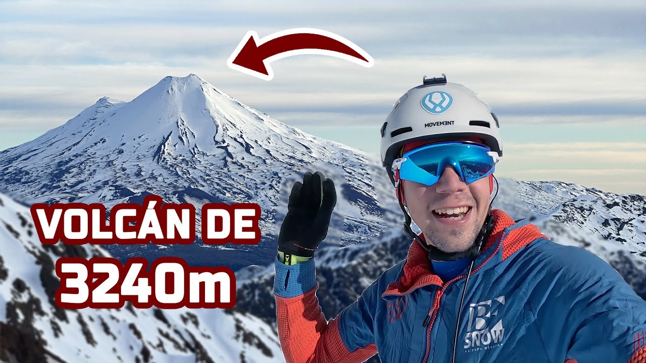 Ascenso VOLCÁN LLAIMA con ESQUÍS desde el Parque Nacional Conguillío 🗻