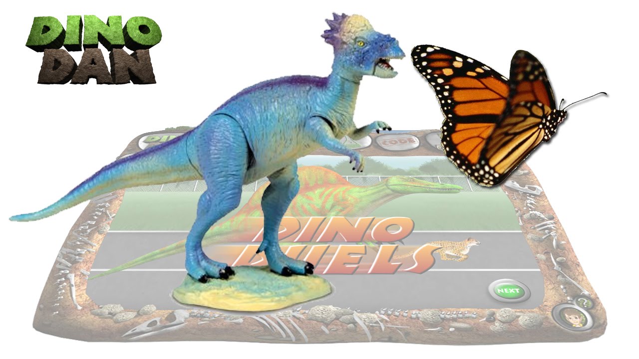 DINO DAN : DINO DUELS #19 - Pachycephalosaurus VS. Butterfly