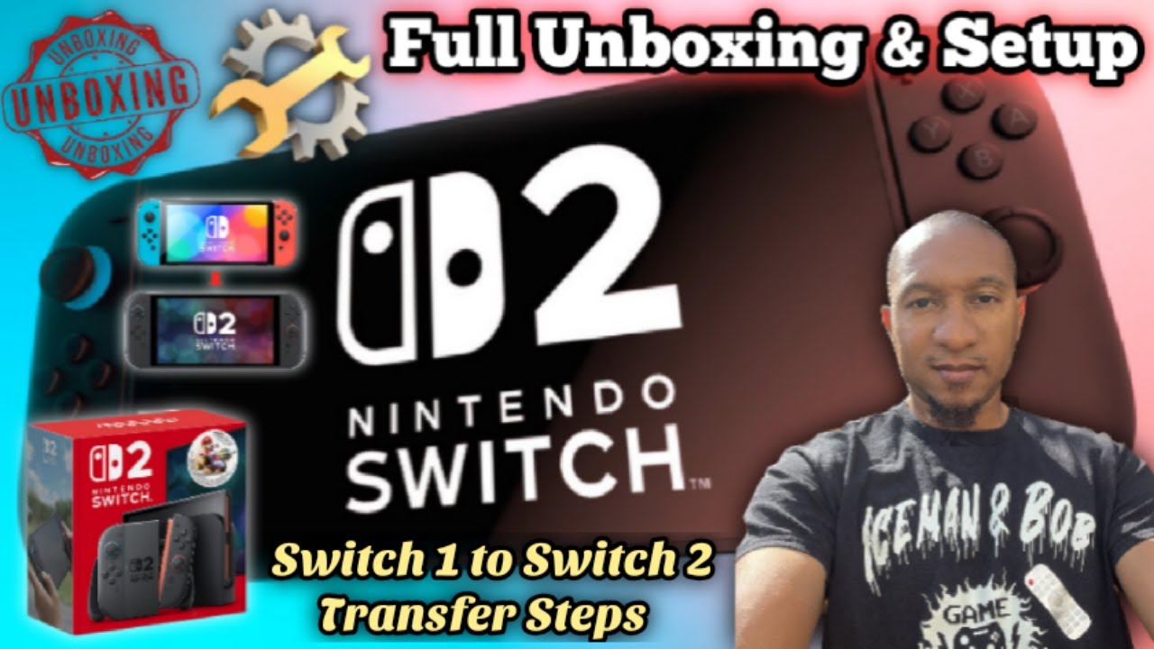 Nintendo Switch 2 Full Unboxing, Setup & Switch 1 to Switch 2 Transfer Steps Retaining Switch 1 Data