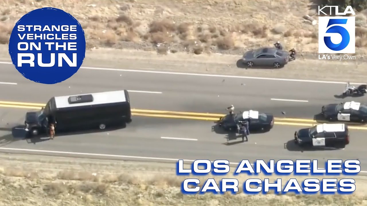 Big rig, party bus & more police pursuits | Los Angeles Car Chases