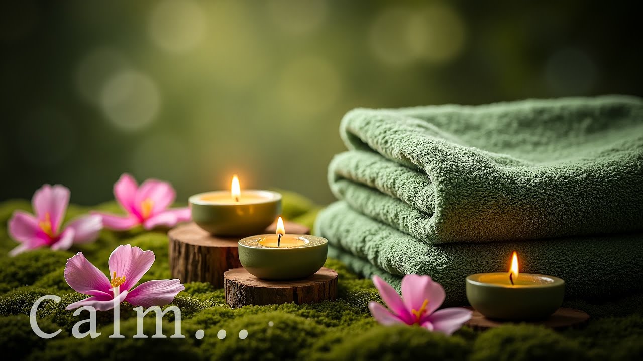 🌿 Relaxing Bamboo Waterfall Sounds | Calming Nature Ambience for Sleep, Meditation & Stress Relief