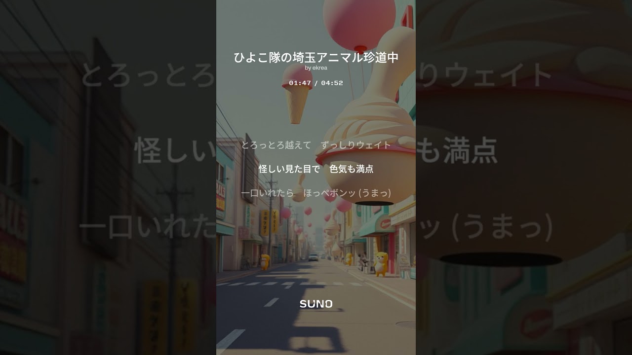 ひよこ隊の埼玉アニマル珍道中　# J-POP　#遊び心　#ひよこ🐣隊　#ご当地　#コメディ　#suno 　©️2025𝑬𝒌𝒓𝒆𝒂