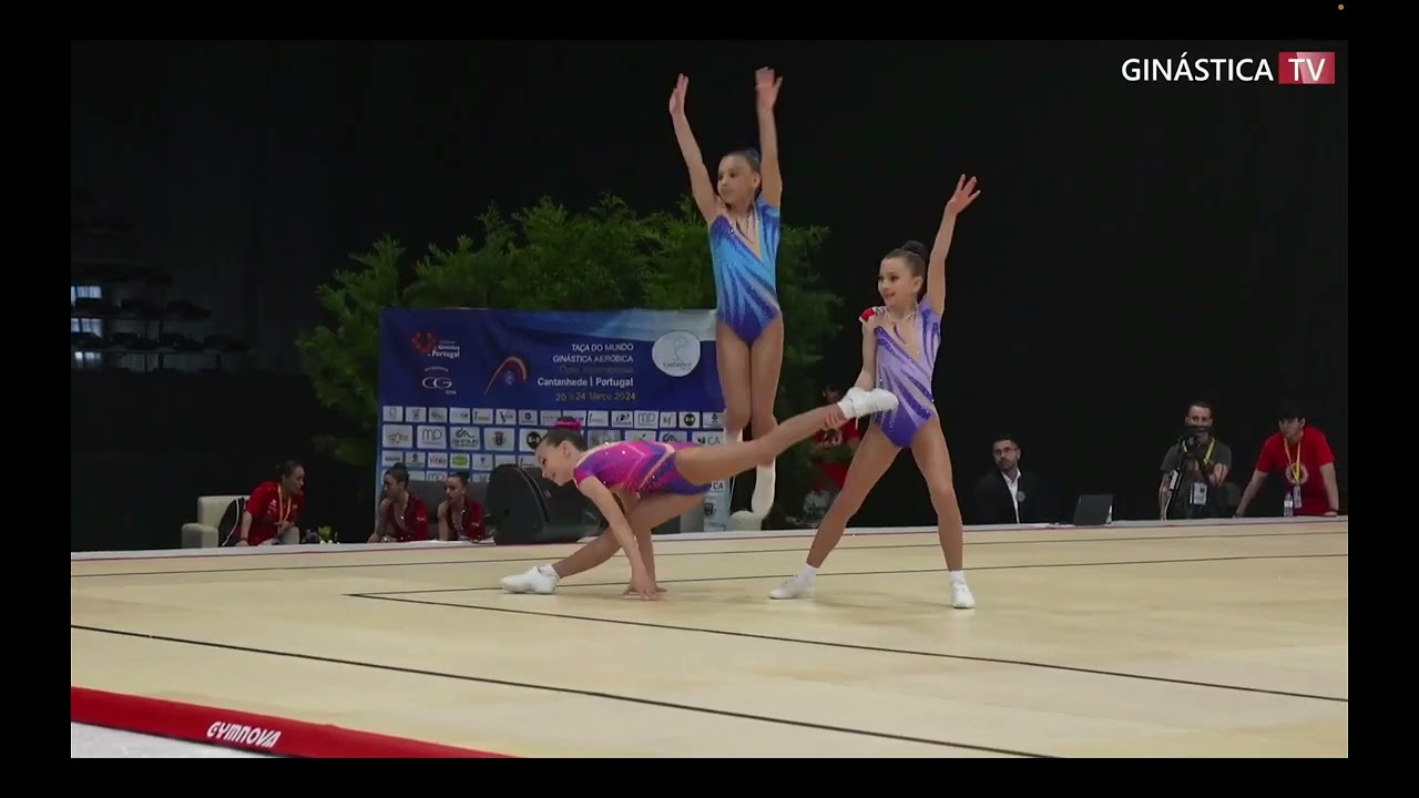 PORTUGAL (POR AGCM)- TRIO AGE GROUP qualifications  Aerobic gymnastic Fig open 2024, CANTANHEDE