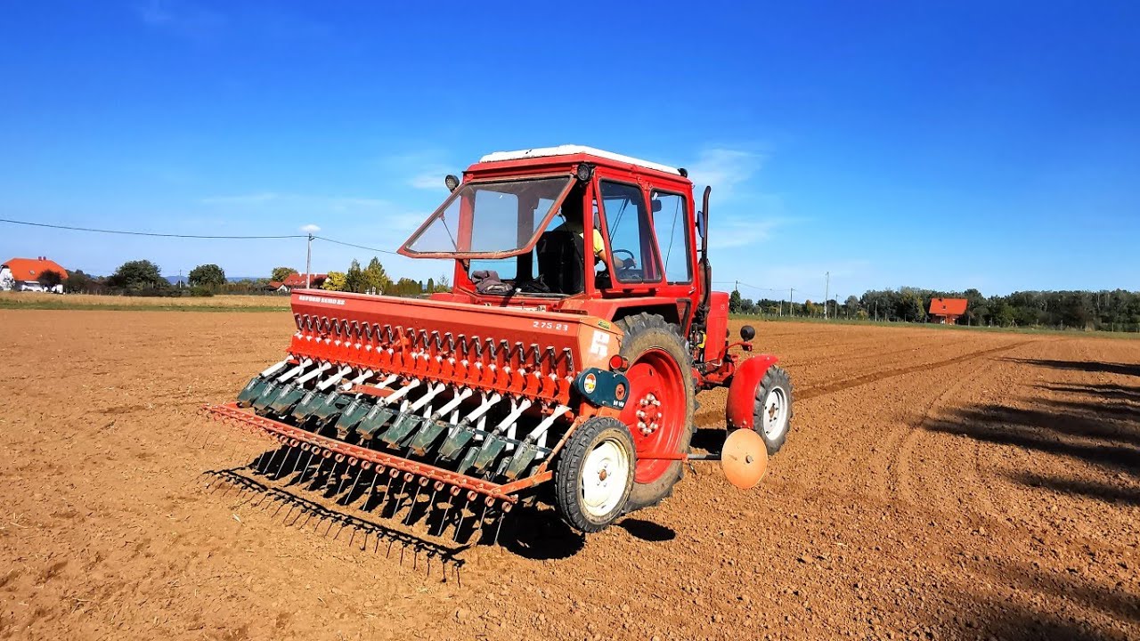MTZ 82 búza vetés Reform vetőgéppel