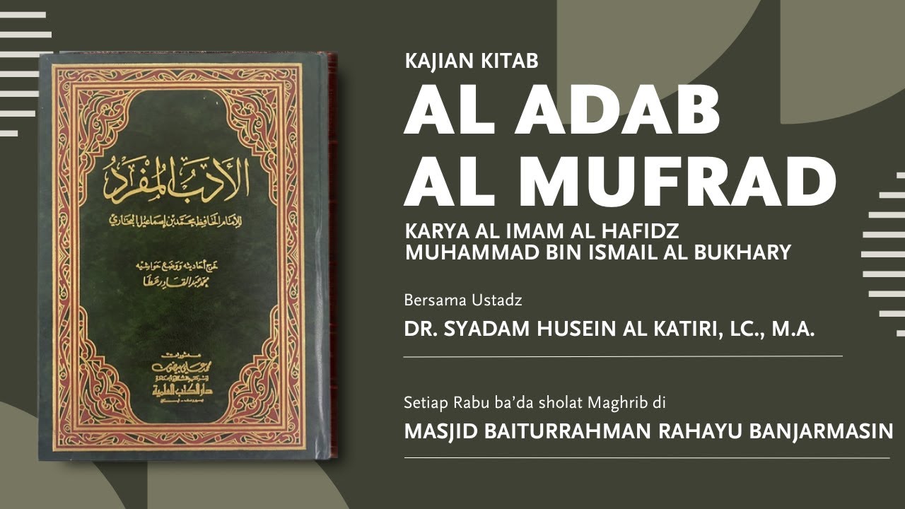 Keutamaan Memberi Ketenangan - Ustadz Dr. Syadam Husein Al Katiri, Lc., M.A.