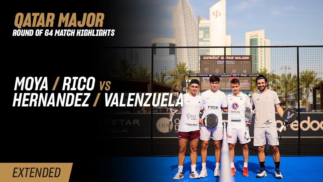 Ooredoo Qatar Major Premier Padel 🇶🇦🎾 Moya / Rico vs. Hernandez / Valenzuela (R64 Highlight)