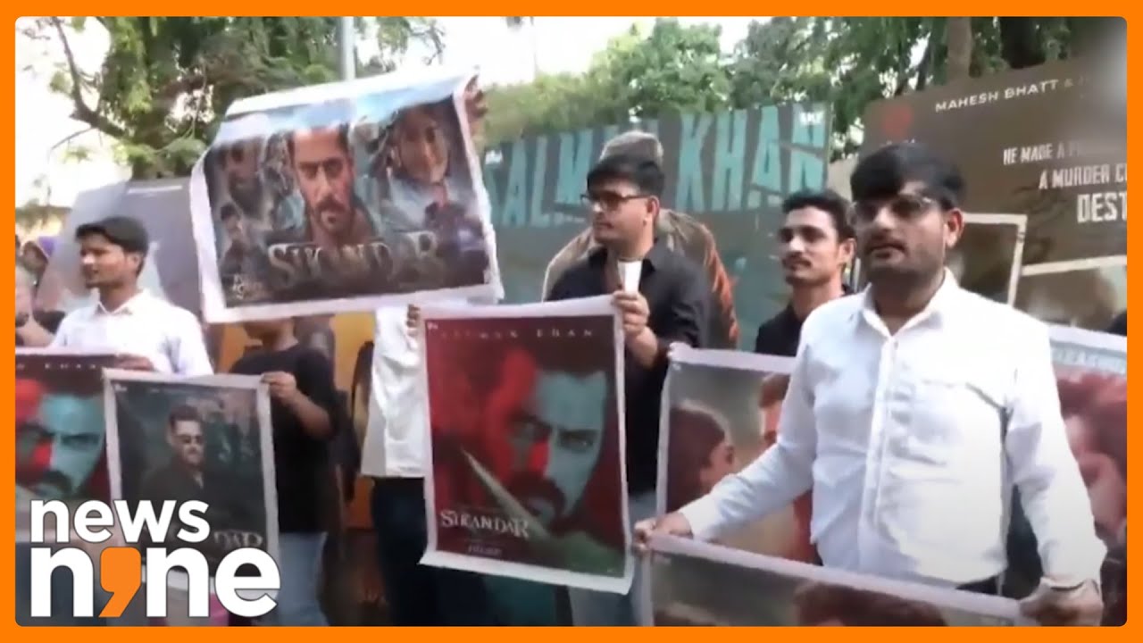 Fans Celebrate Salman Khan’s ‘Sikandar’ Release at Mumbai’s Gaiety Galaxy | News9