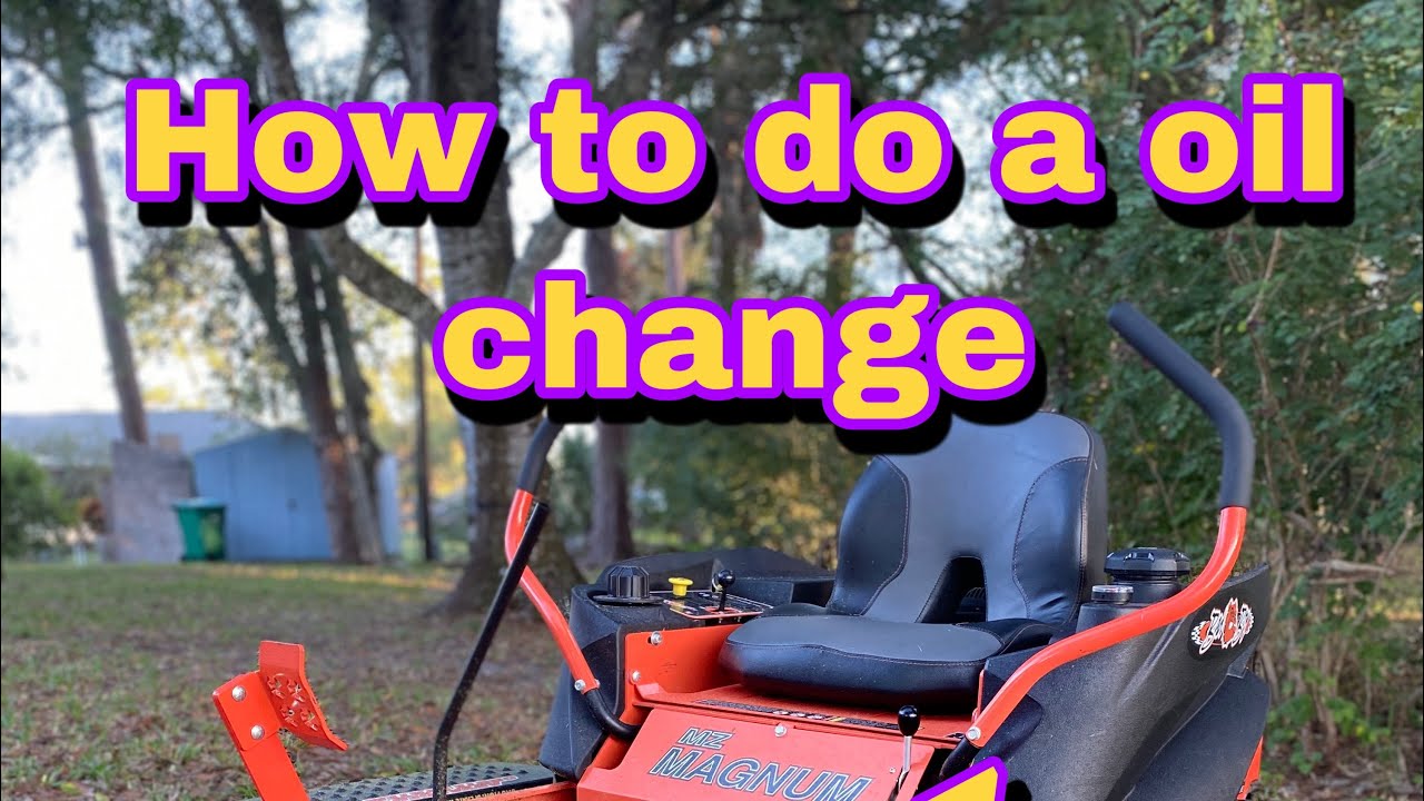 How to do oil change on zero turn mower | Badboy Mz Magnum |