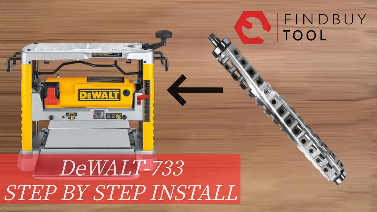 How to install a helical cutter head into a DeWalt DW733 Planer