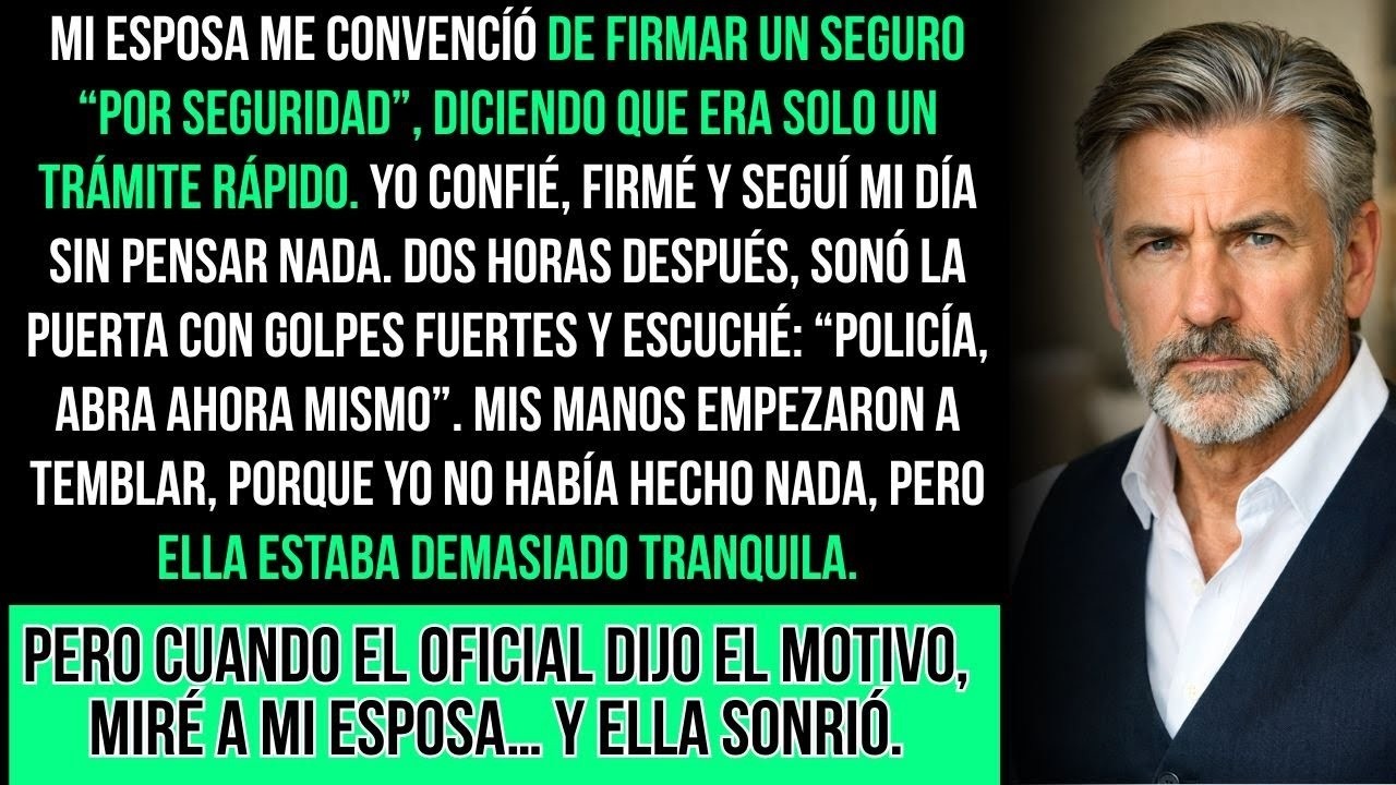 Firmé Un Seguro A Nombre De Mi Esposa  Dos Horas Después, La Policía Tocó Mi Puerta…