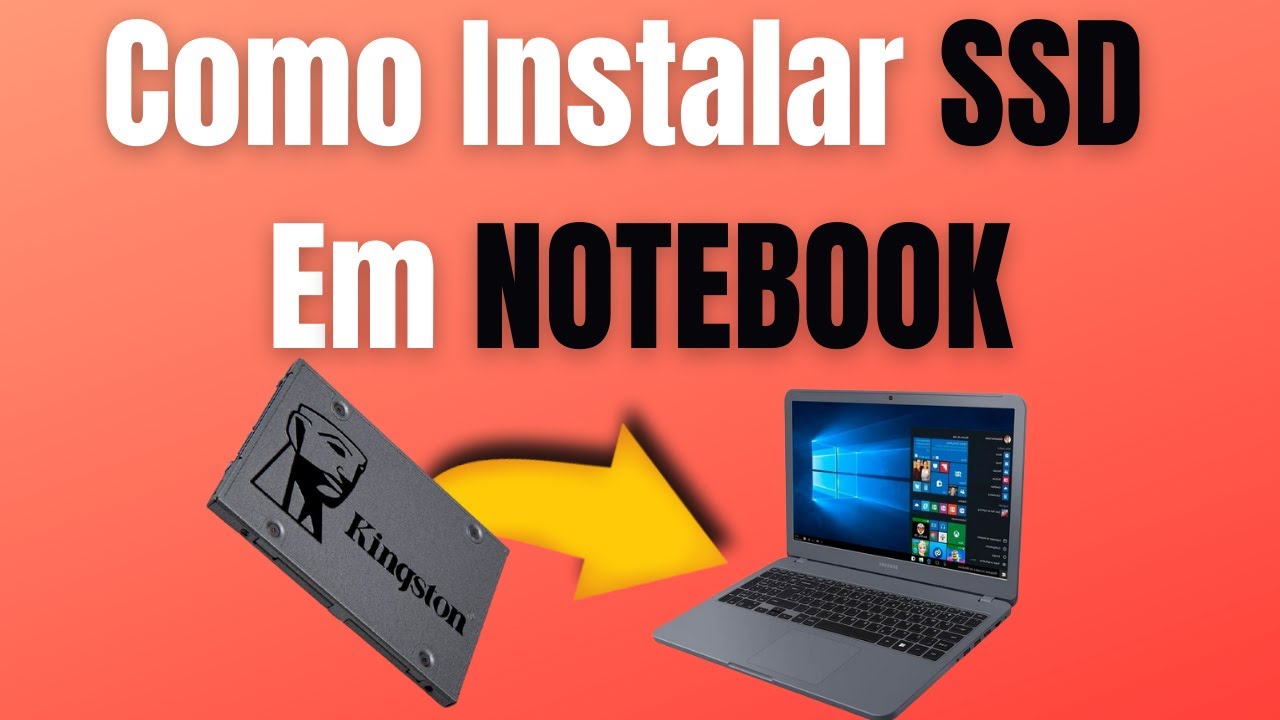 Como instalar SSD em QUALQUER NOTEBOOK e INSTALAR O WINDOWS 10