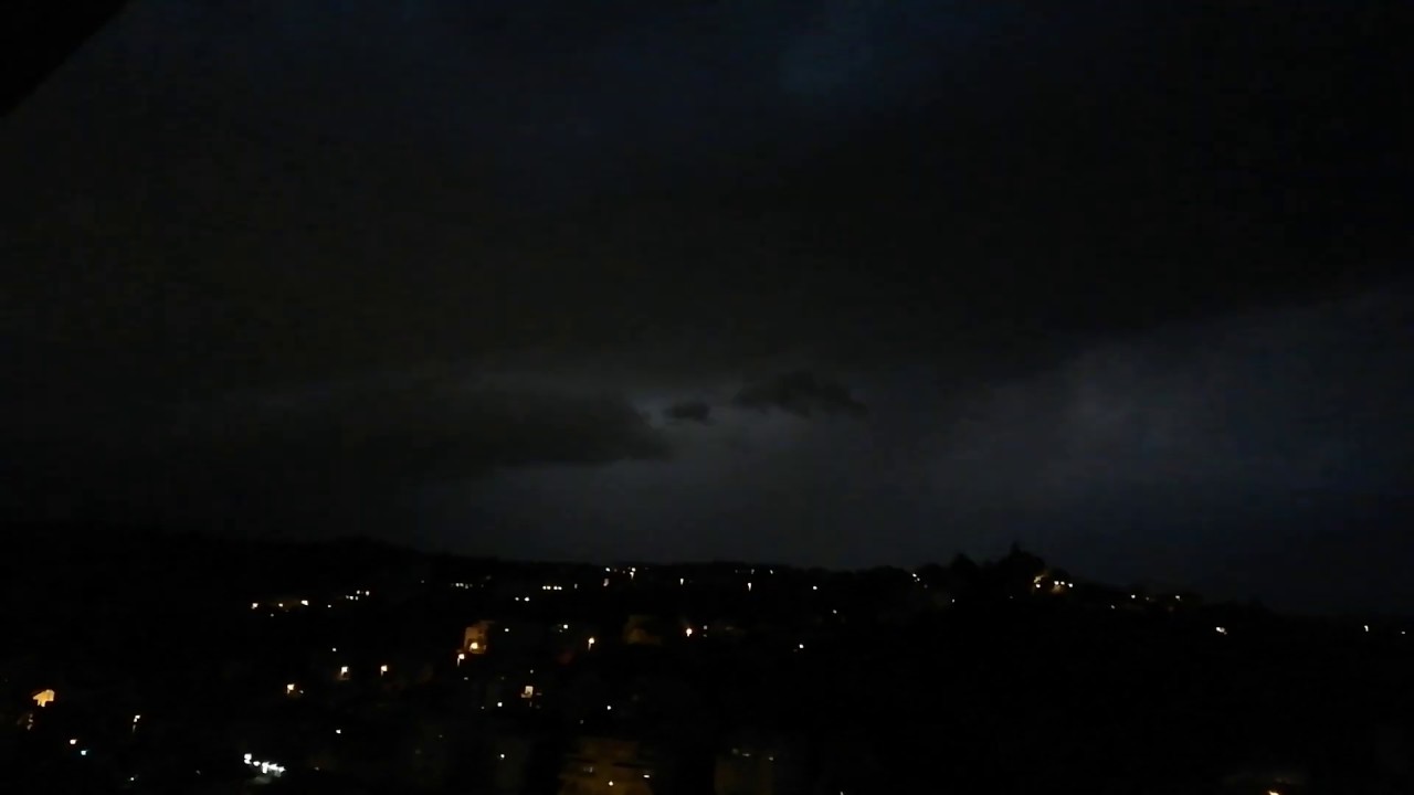 A massive thunder storm - Zagreb Croatia