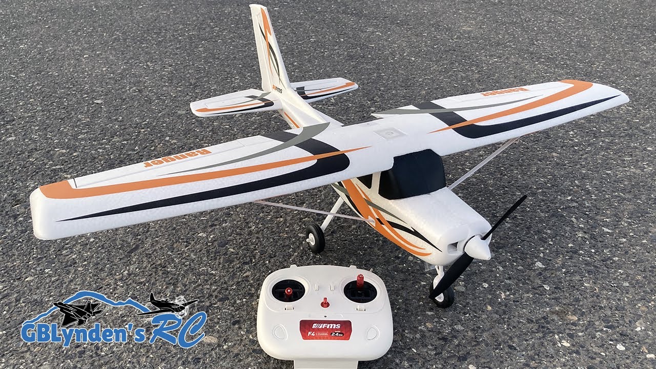 Учебный самолёт с GPS и радиоуправлением | Первый полёт FMS Ranger 850mm RTF