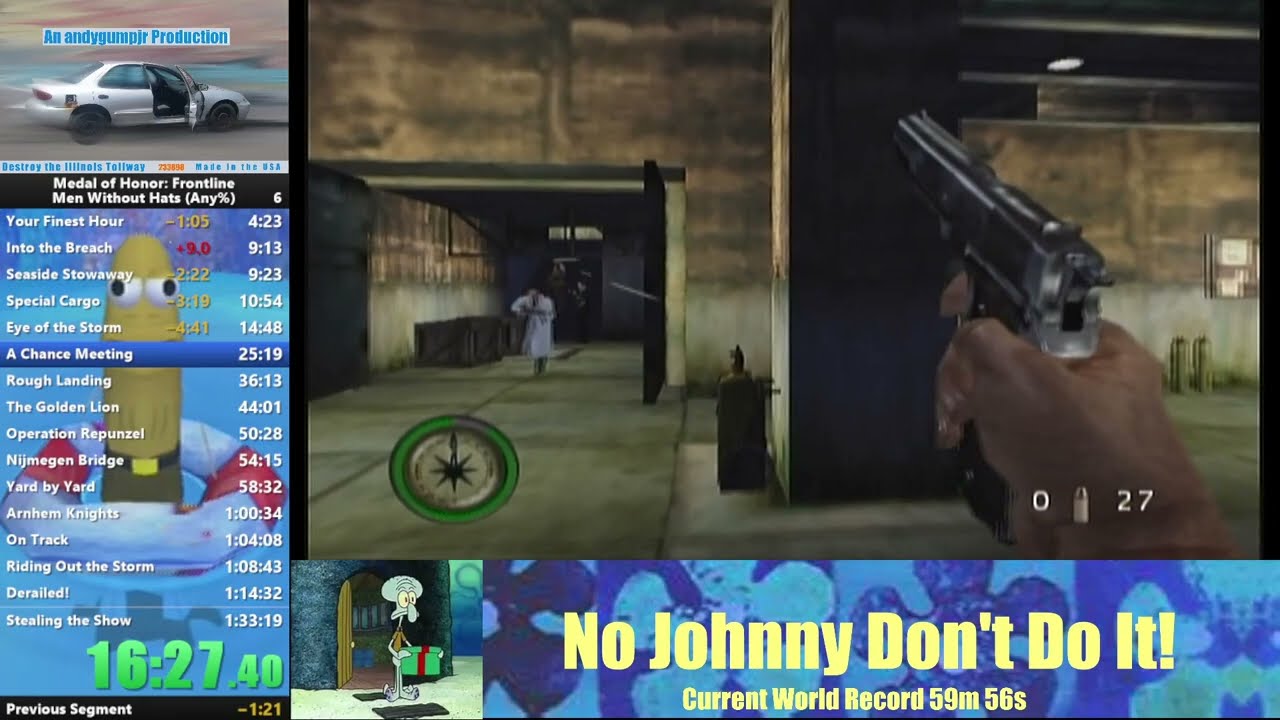 MOH Frontline Speedrun in 1h 8m 50s