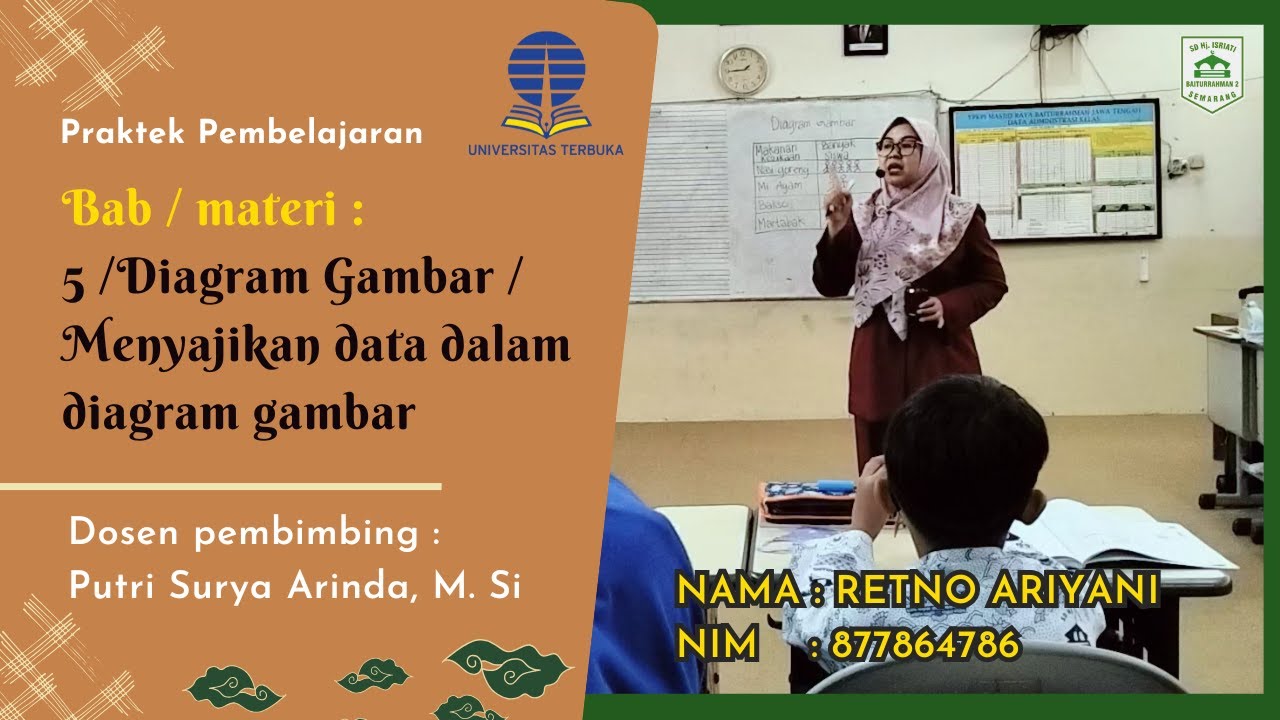 Praktik Pemberlajaran Matematika | Diagram gambar | Retno Ariyani (877864786)